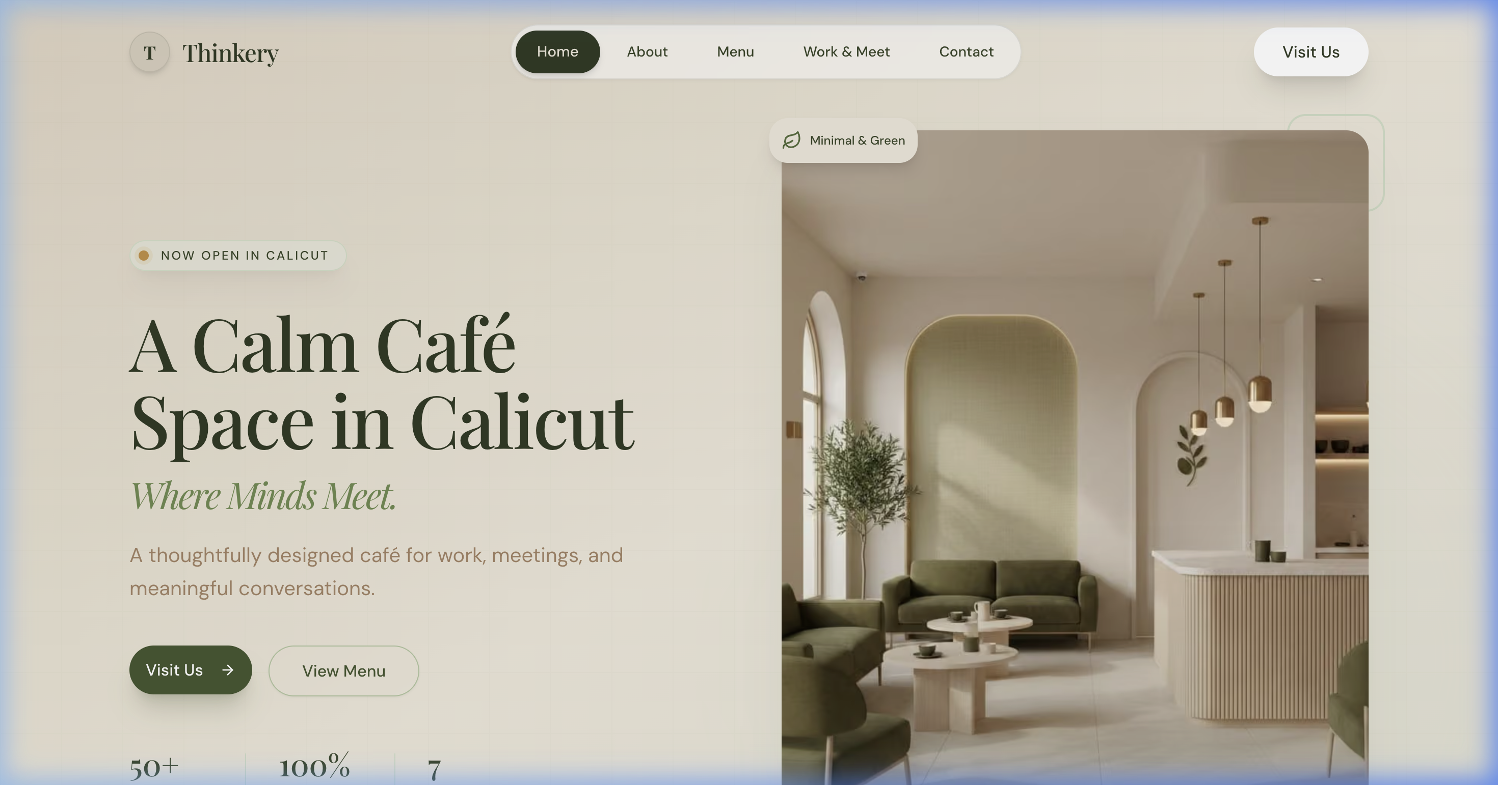 Thinkery — Café & Workspace Platform